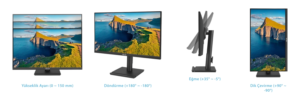 VA279QGSE ASUS VA279QGSE 27 inç 120Hz 1ms Full HD Adaptive Sync IPS Pivot Monitör h9