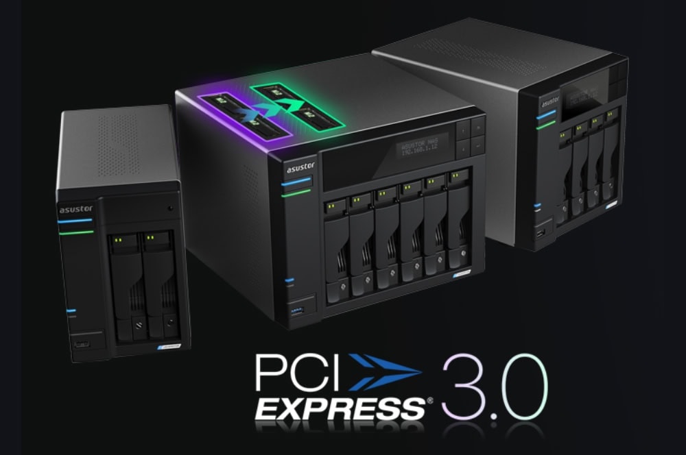 LOCKERSTOR 6 Gen2 (AS6706T) SSD depolama ve yüksek hız ile PCIe Express 3.0 teknolojisi destekli güç kaynağı ünitesi.