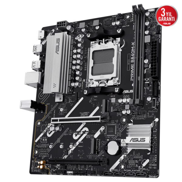 Asus Prime B840m K 8000mhz (oc) Ddr5 Soket Am5 M.2 Hdmi Matx Anakart 7