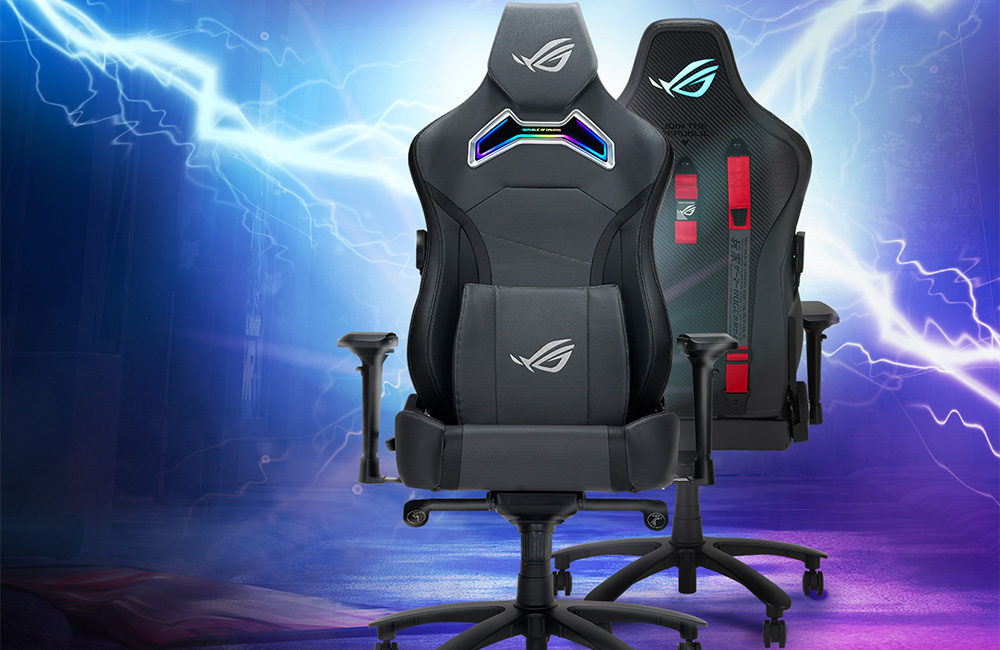 ASUS ROG Chariot X SL301W Gri Oyuncu Koltuğu h1