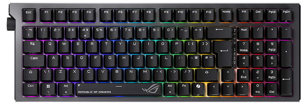 X903 STRIX MORPH 96 WL/NXSWV2/__/_____ ASUS ROG Strix Morph 96 Wireless ROG NX V2 Switch Hotswap RGB Mekanik Kablosuz Türkçe Gaming Klavye h1