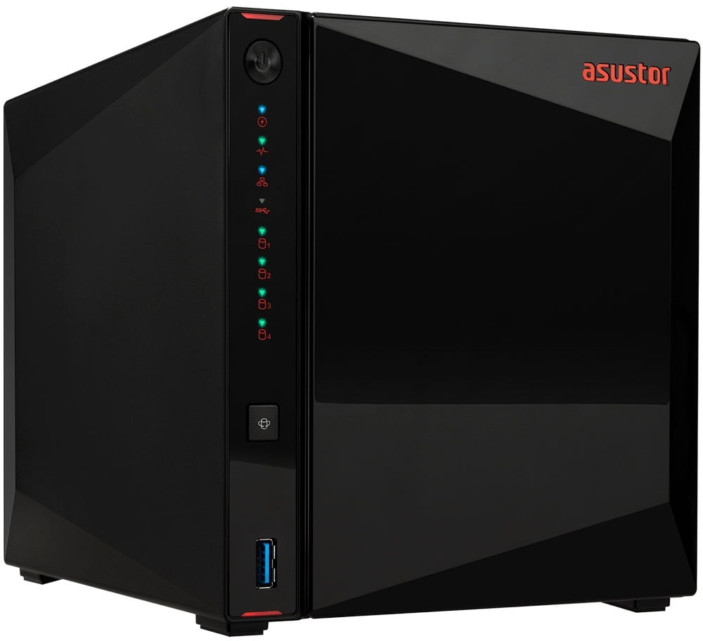 Yüksek performanslı Asustor NAS depolama cihazı, çoklu disk desteği ve gelişmiş güvenlik özellikleri ile veri yedekleme ve paylaşım çözümleri sağlar.