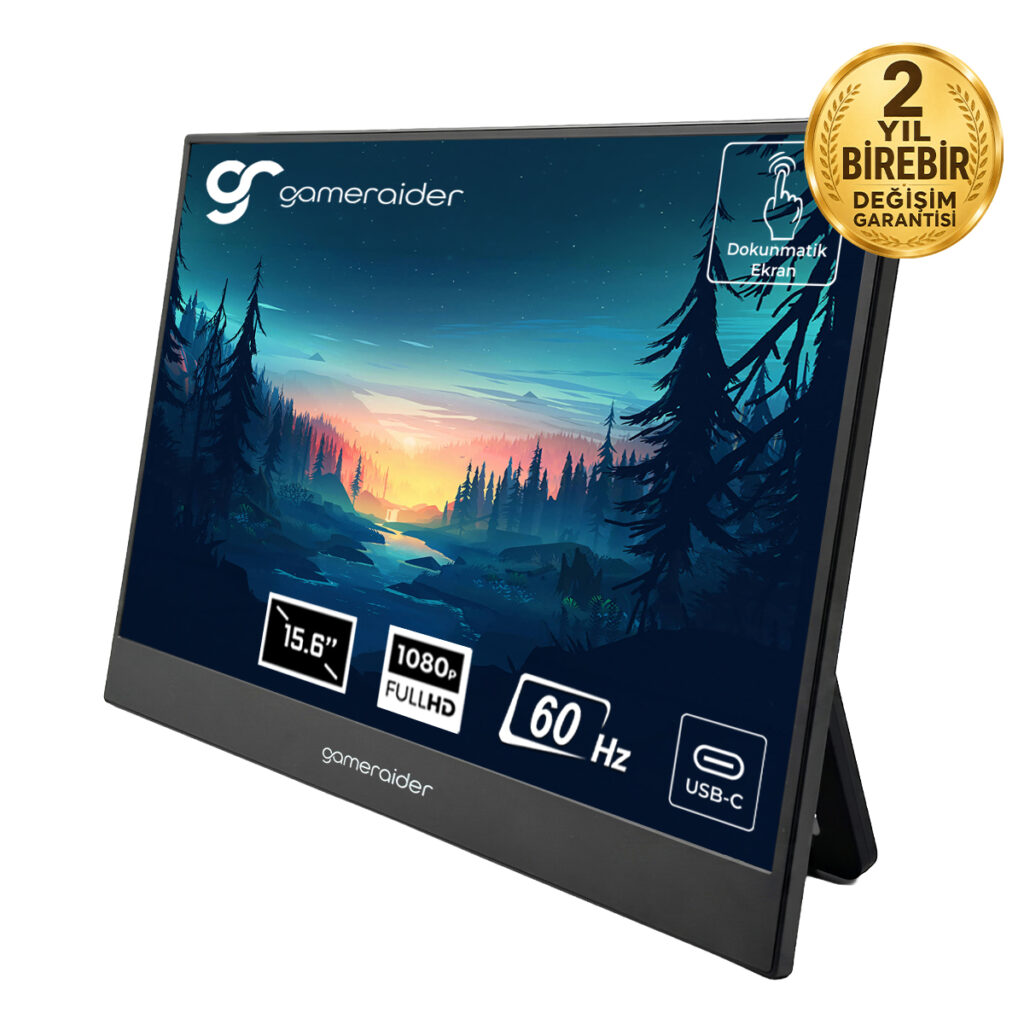 Gameraider P15 Touch 15 6 Inc 60hz Full Hd Ips Dokunmatik Tasinabilir Monitor 2 Yil Birebir Degisim Garantili Y1