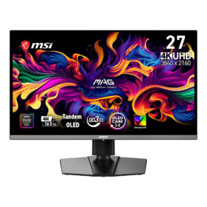 Msi Mag 272up Qd Oled E16 26.5 Inç 165hz 0.03ms 4k Uhd Adaptive Sync Qd Oled Pivot Gaming Monitör 1