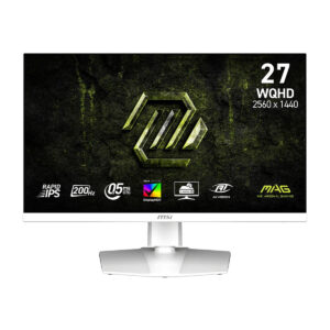 Msi Mag 274qrfw E20 27 Inç 200hz 0.5ms 2k Wqhd Adaptive Sync Rapid Ips Beyaz Pivot Gaming Monitör 1