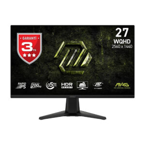 MSI MAG 275QF E20 27 inç WQHD 2560x1440, 200Hz, 0.5ms, Adaptive Sync, Rapid IPS, Gaming Monitör.