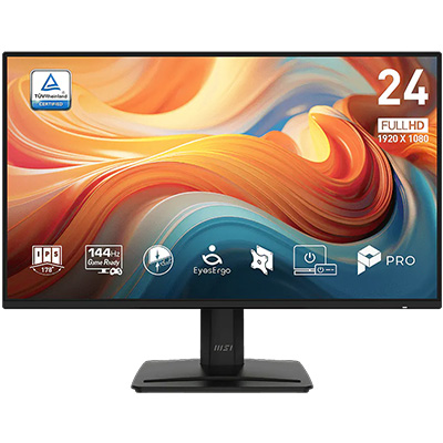 MSI PRO MP242 E14A 23.8 inç 144Hz 1ms Full HD Adaptive Sync IPS Monitör h1