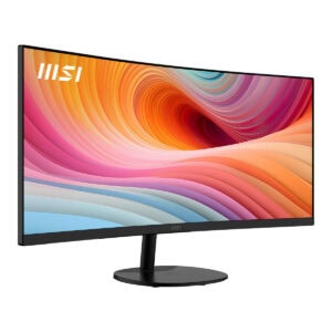MSI PRO MP341CQ E12 34 inç kavisli monitör, 120Hz yenileme hızı ve UWQHD çözünürlük ile yüksek performans sağlar. Adaptive Sync teknolojisi sayesinde akıcı görüntü deneyimi sunar.