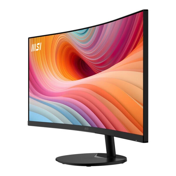 MSI PRO MP341CQ E12 34 inç kavisli monitör, 120Hz yenileme hızı ve 1ms tepki süresi ile UWQHD çözünürlükte, Adaptive Sync teknolojisi destekleyen VA panel.