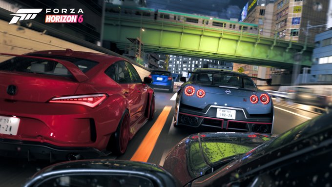 Neon Isiklar Ve Islak Asfalt Forza Horizon 6 Gecelerine Hazir Misiniz