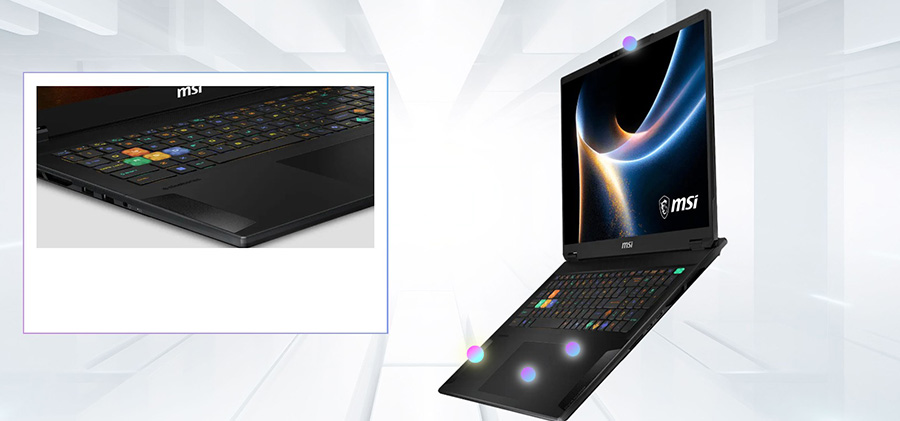 MSI STEALTH 18 HX A2WI-081TR Intel Core Ultra 9-290HX Plus GeForce RTX 5080 16GB 150W 32GB DDR5 2TB SSD 18 inç 4K UHD+ 120Hz W11 Home Gaming Laptop h12