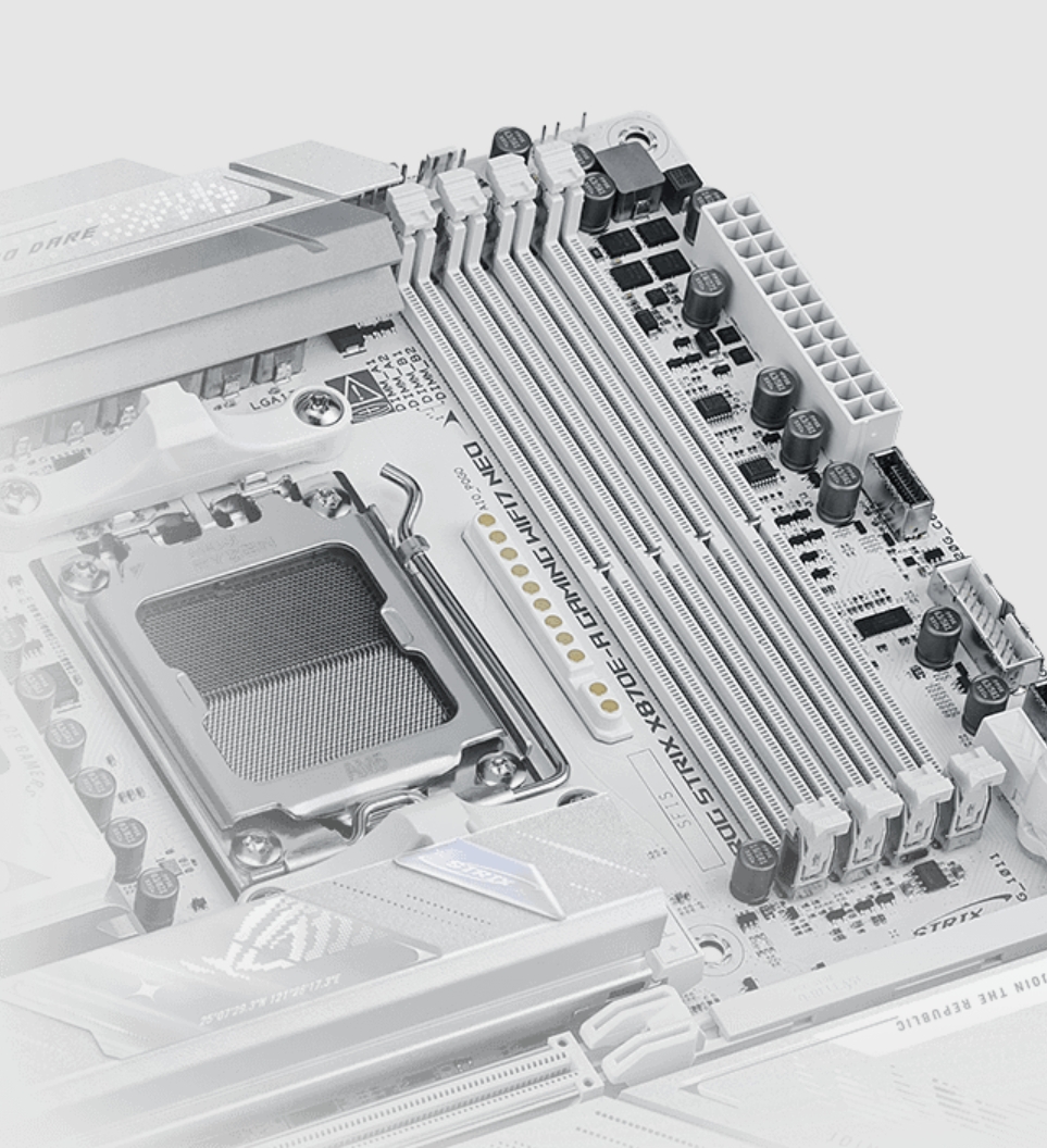 ROG STRIX X870E-A GAMING WIFI7 NEO ASUS ROG STRIX X870E-A GAMING WIFI7 NEO 9000MHz (OC) DDR5 Soket AM5 M.2 USB4 ATX Anakart h13