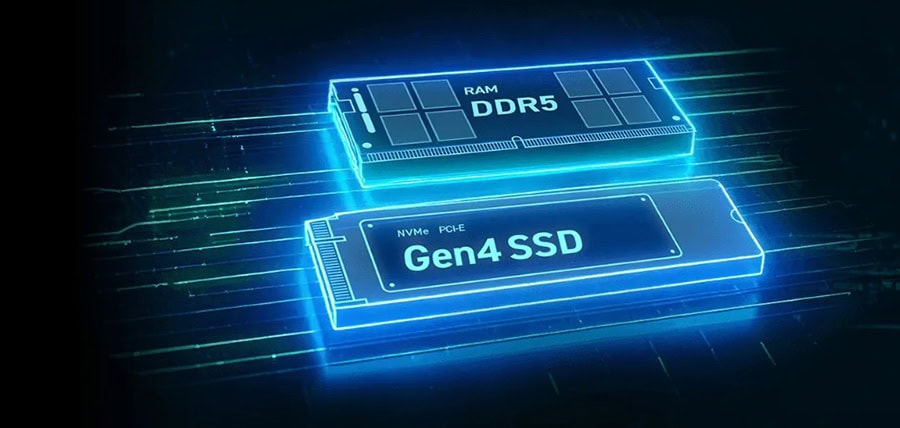 NVMe Gen4 SSD ve DDR5 RAM modülleri, yüksek hız ve güvenilirlik sağlar. Bu teknolojiler, oyun ve bilgisayar performansını artırmak için en iyi seçimlerdir.