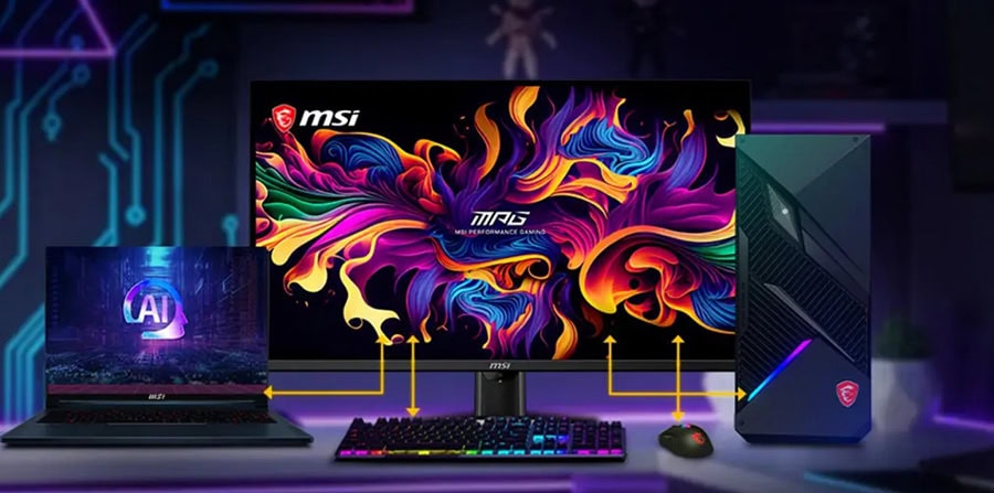 Yüksek çözünürlüklü gaming monitör ve güçlü gaming bilgisayar seti, RGB aydınlatmalı klavye ve mouse ile oyun tutkunları için ideal. En yeni oyunlar ve yüksek grafik performansı için.