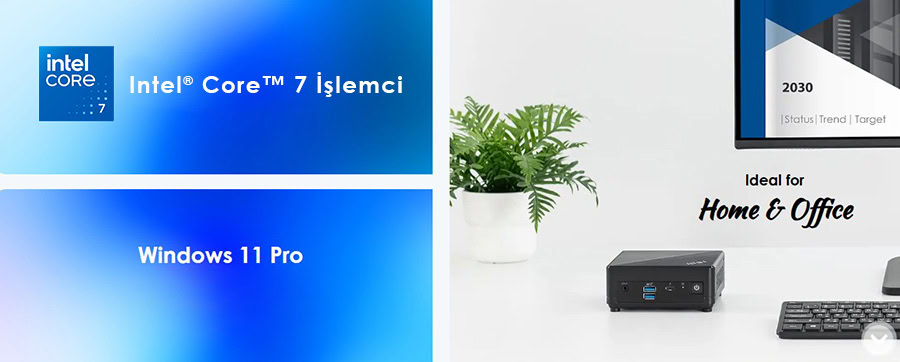 MSI CUBI 5 1M-495EU Intel Core 7-150U 16GB DDR5 1TB SSD W11 Pro Mini Bilgisayar h3