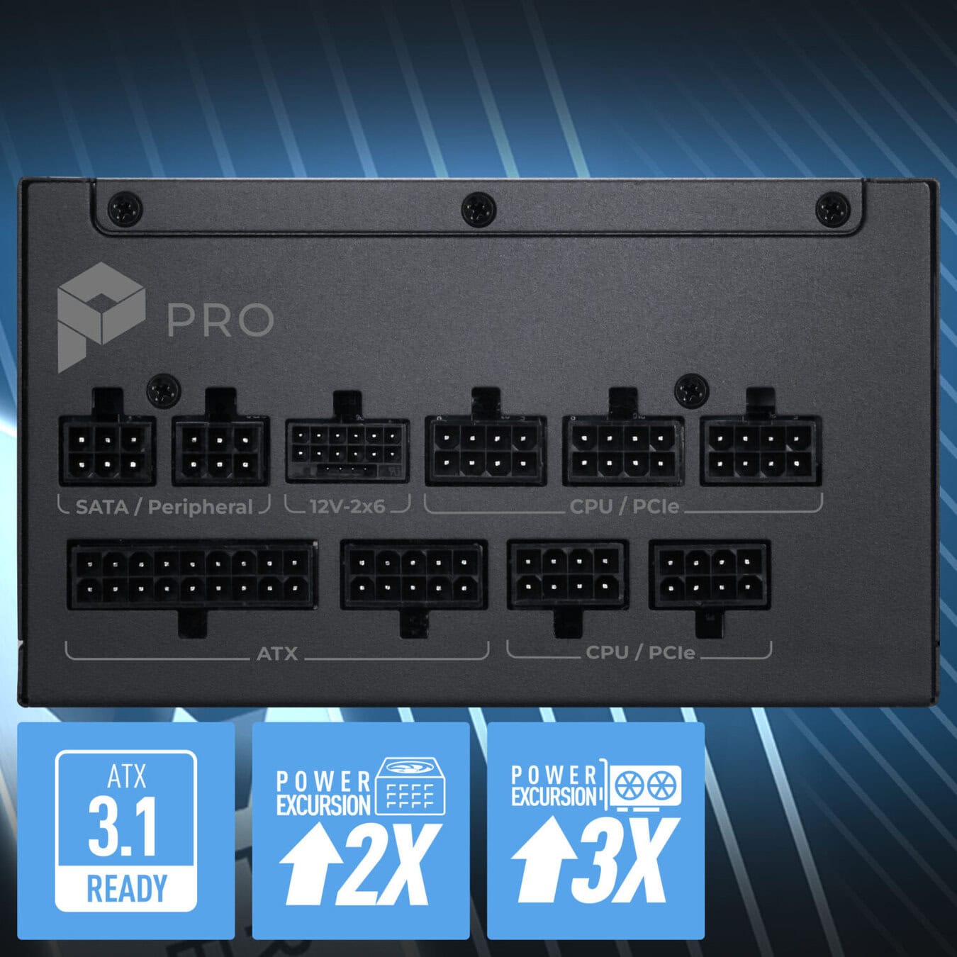 MSI PRO A850PL PCIE5 850W 80+ Platinum Full Modüler ATX 3.1 Güç Kaynağı h4