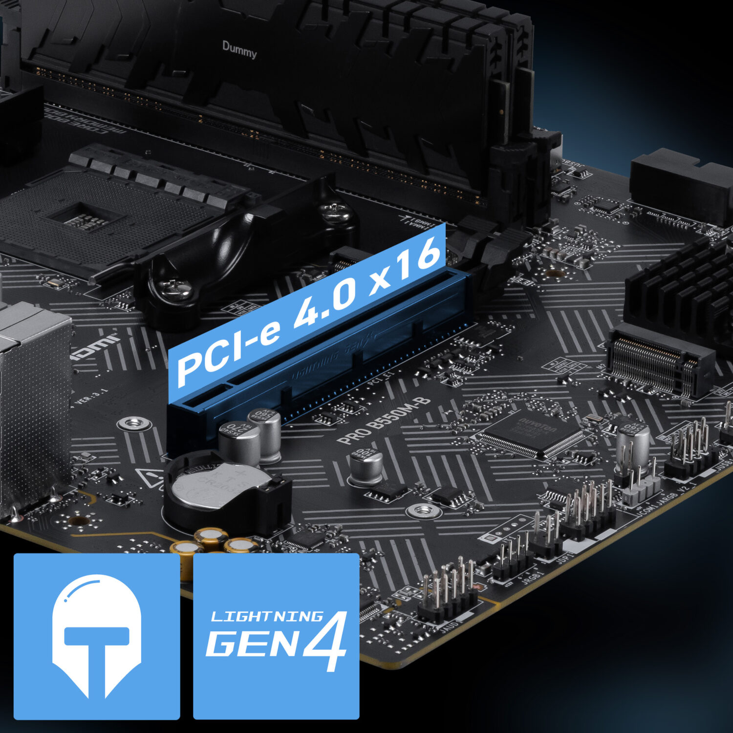 MSI PRO B550M-B 4600MHz (OC) DDR4 Soket AM4 M.2 HDMI DP mATX Anakart h4