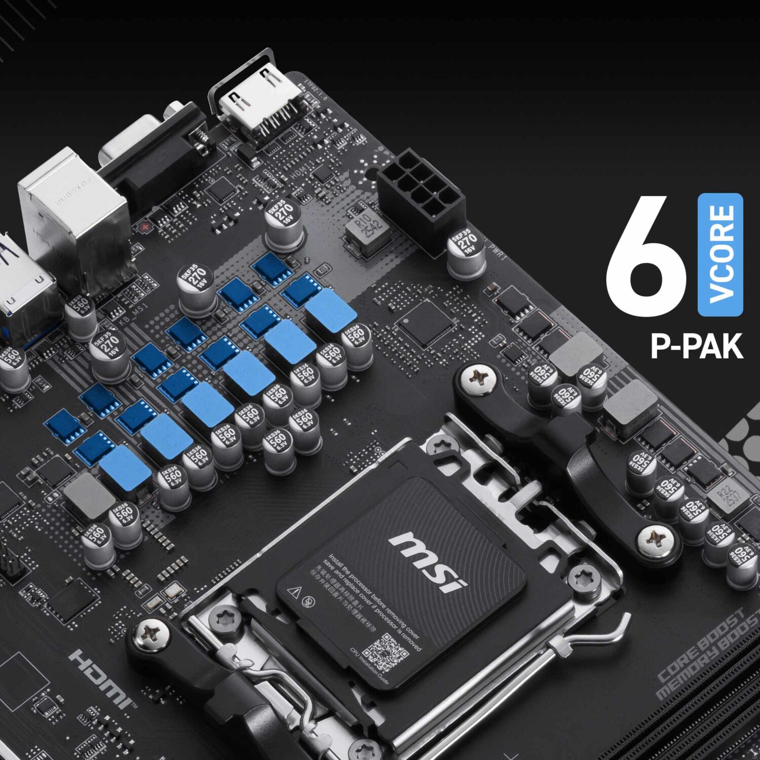 MSI PRO B850M-E EVO 8200MHz (OC) DDR5 Soket AM5 M.2 HDMI VGA mATX Anakart h4