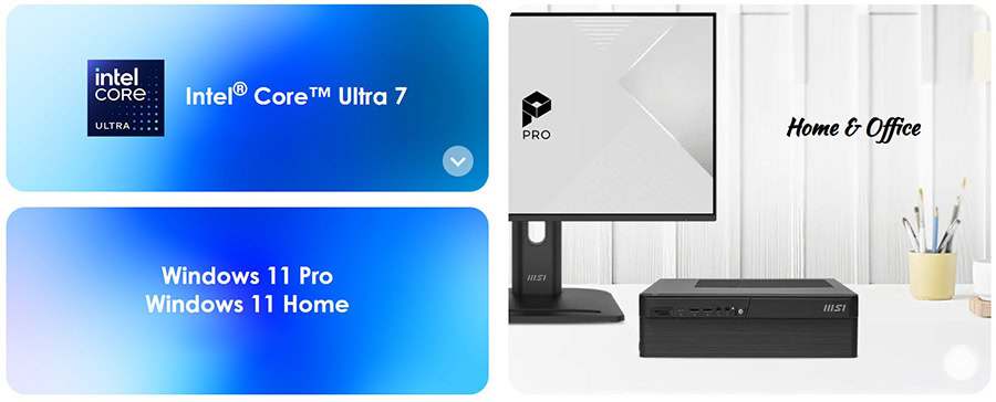 MSI PRO DP80 AI A2G-083XEU Intel Core Ultra 5-225 16GB DDR5 512GB SSD FreeDos Masaüstü Bilgisayar h3
