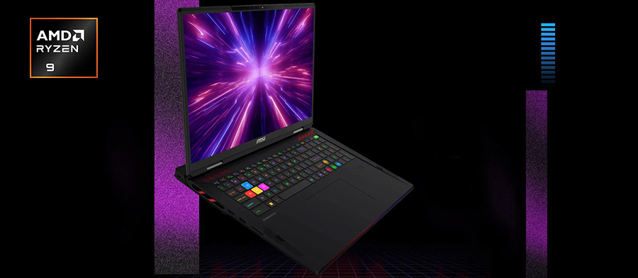 MSI RAIDER A18 HX A8WHG-280TR AMD Ryzen 9-8940HX GeForce RTX 5070 Ti 12GB 140W 32GB DDR5 1TB SSD 18 inç 2K QHD+ 240Hz W11 Home Gaming Laptop h5