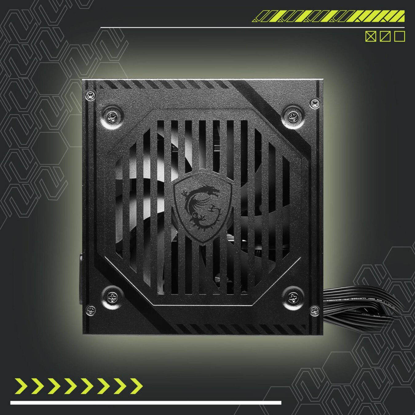 MSI gaming güç kaynağı, yüksek performans ve dayanıklılık sağlar, oyun sistemleri için ideal. Güç verimliliği ve stabil çalışma ile oyun deneyimini artırır.