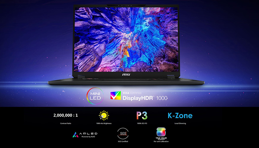 MSI STEALTH 18 HX A2WI-081TR Intel Core Ultra 9-290HX Plus GeForce RTX 5080 16GB 150W 32GB DDR5 2TB SSD 18 inç 4K UHD+ 120Hz W11 Home Gaming Laptop h10