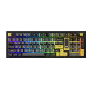 Akko 5098b Black Gold V3 Piano Pro Switch Hotswap Rgb Kablosuz İngilizce Mekanik Gaming Klavye 1
