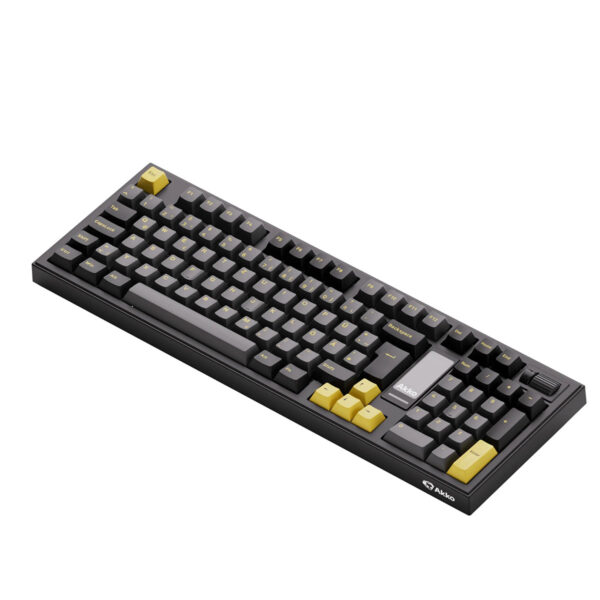 Akko 5098b Black Gold V3 Piano Pro Switch Hotswap Rgb Kablosuz İngilizce Mekanik Gaming Klavye 4