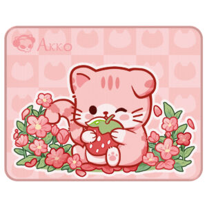 Akko Cat Theme Pink Angie 36x28 Mouse Pad 1