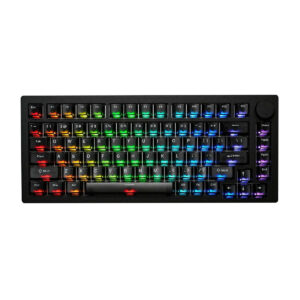 Akko Monsgeek M1 V5 He Black Transparent Astroaim Manyetik Switch 8k Hz Hall Effect Hotswap Rgb Kablosuz İngilizce Gaming Klavye 1