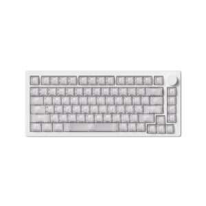 Akko Monsgeek M1 V5 He White Transparent Astroaim Manyetik Switch 8k Hz Hall Effect Hotswap Rgb Kablosuz İngilizce Gaming Klavye 1