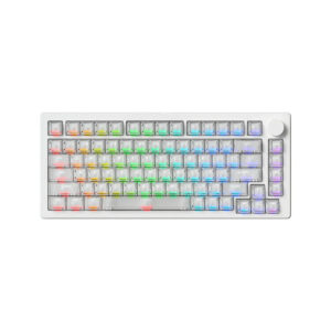 Akko Monsgeek M1 V5 He White Transparent Astroaim Manyetik Switch 8k Hz Hall Effect Hotswap Rgb Kablosuz İngilizce Gaming Klavye 2
