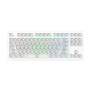 Akko Monsgeek M3 V5 He White Transparent Astroaim Manyetik Switch 8k Hz Hall Effect Hotswap Rgb Kablosuz İngilizce Gaming Klavye 2