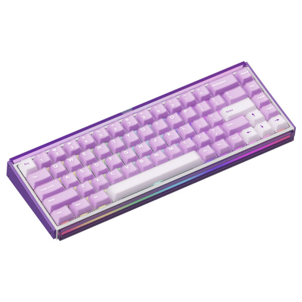 Akko Ray68 He Misty Purple White Astroaim Manyetik Switch 8k Hz Hall Effect Hotswap Argb Kablosuz Ingilizce Gaming Klavye 3