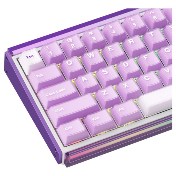 Akko Ray68 He Misty Purple White Astroaim Manyetik Switch 8k Hz Hall Effect Hotswap Argb Kablosuz Ingilizce Gaming Klavye 4