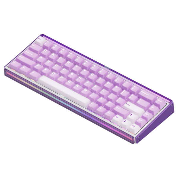 Akko Ray68 He Misty Purple White Astroaim Manyetik Switch 8k Hz Hall Effect Hotswap Argb Kablosuz Ingilizce Gaming Klavye 5