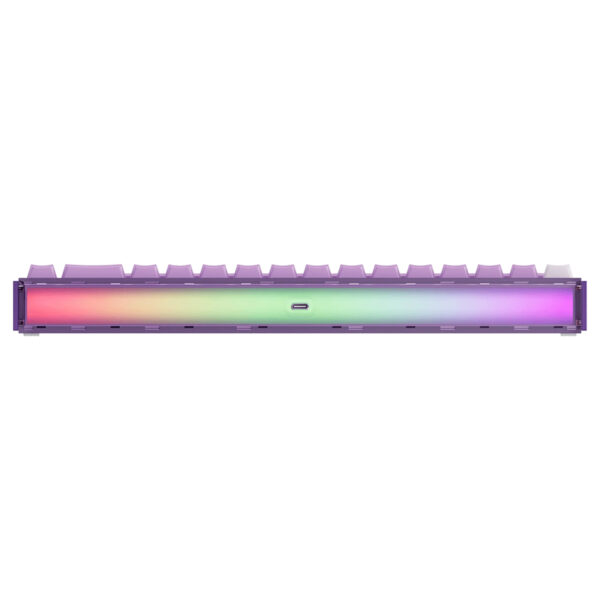 Akko Ray68 He Misty Purple White Astroaim Manyetik Switch 8k Hz Hall Effect Hotswap Argb Kablosuz Ingilizce Gaming Klavye 7