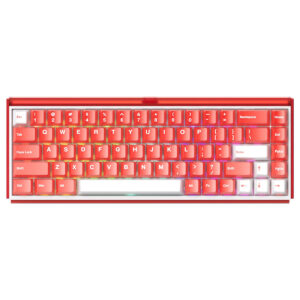 Akko Ray68 He Misty Red White Astroaim Manyetik Switch 8k Hz Hall Effect Hotswap Argb Kablosuz Ingilizce Gaming Klavye 1