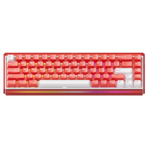 Akko Ray68 He Misty Red White Astroaim Manyetik Switch 8k Hz Hall Effect Hotswap Argb Kablosuz Ingilizce Gaming Klavye 2