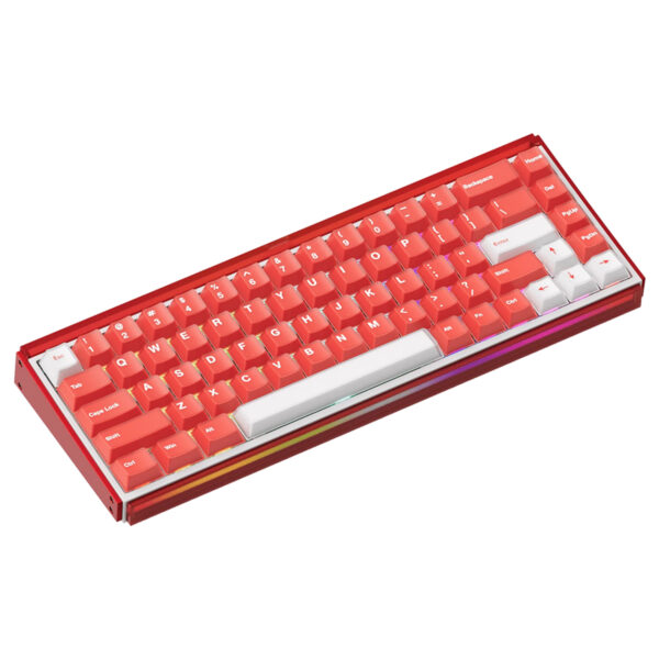 Akko Ray68 He Misty Red White Astroaim Manyetik Switch 8k Hz Hall Effect Hotswap Argb Kablosuz Ingilizce Gaming Klavye 3