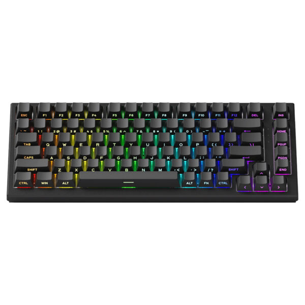 Akko Tac75 He Black Glare Manyetik Switch 8k Hz Hall Effect Argb Ingilizce Gaming Klavye 2