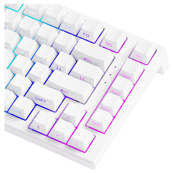 Akko Tac75 He White Glare Manyetik Switch 8k Hz Hall Effect Argb Ingilizce Gaming Klavye 8