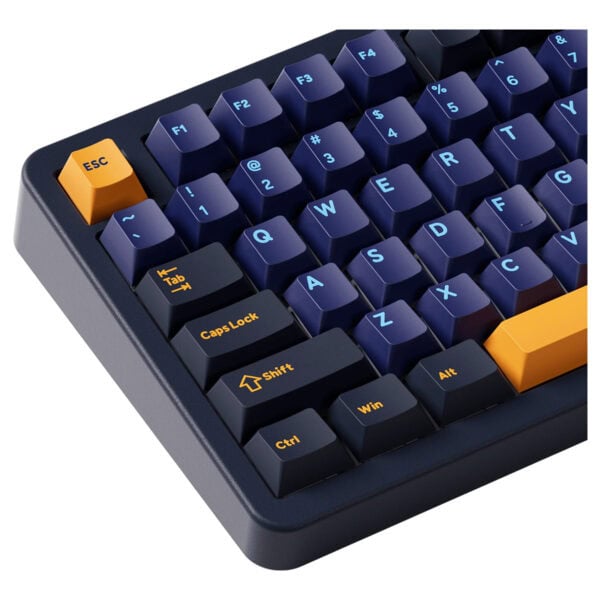 Renkli oyun klavyesi, ergonomik tasarımı ve aydınlatmalı tuşlarıyla bilgisayar oyunları ve yazım işleri için ideal.