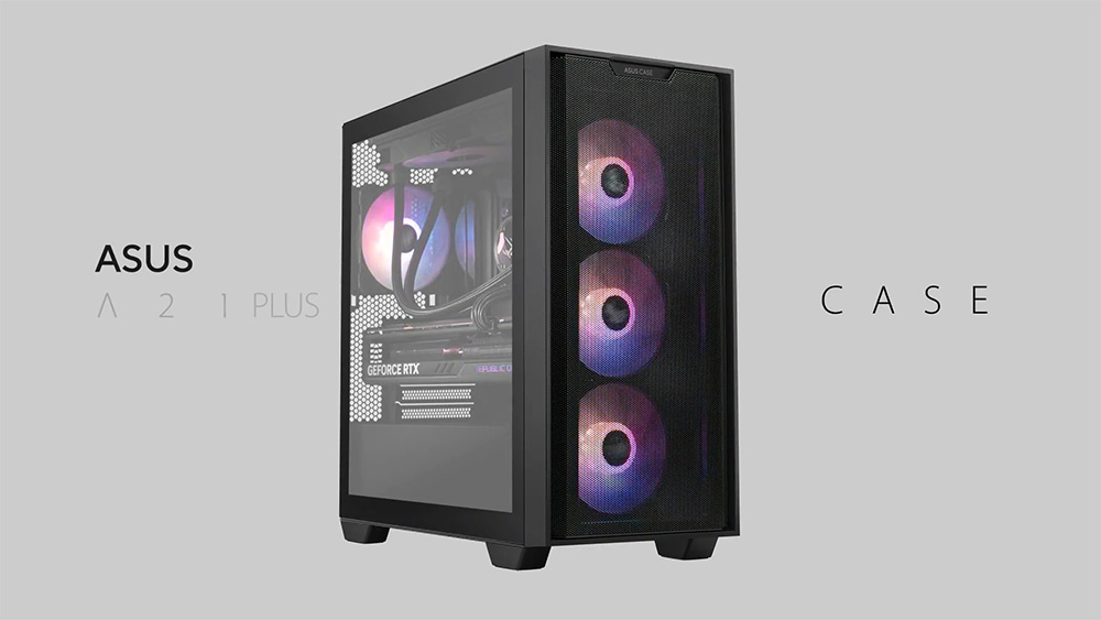 ASUS A21 Plus ARGB Temperli Cam USB 3.2 mATX Mesh Beyaz Mid Tower Gaming Kasa h1