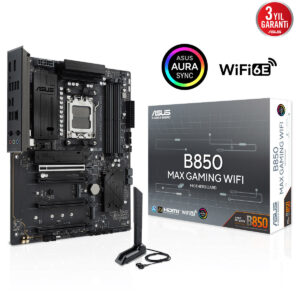 Asus B850 Max Gaming Wifi 9000mhz Oc Ddr5 Soket Am5 M 2 Hdmi Dp Atx Anakart 2
