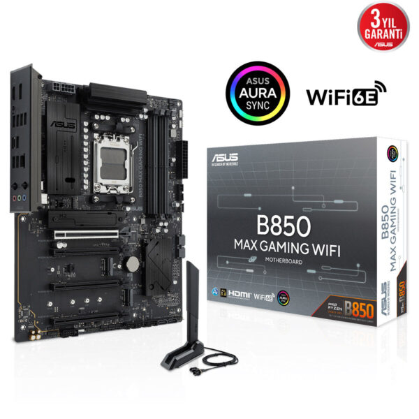 Asus B850 Max Gaming Wifi 9000mhz Oc Ddr5 Soket Am5 M 2 Hdmi Dp Atx Anakart 2