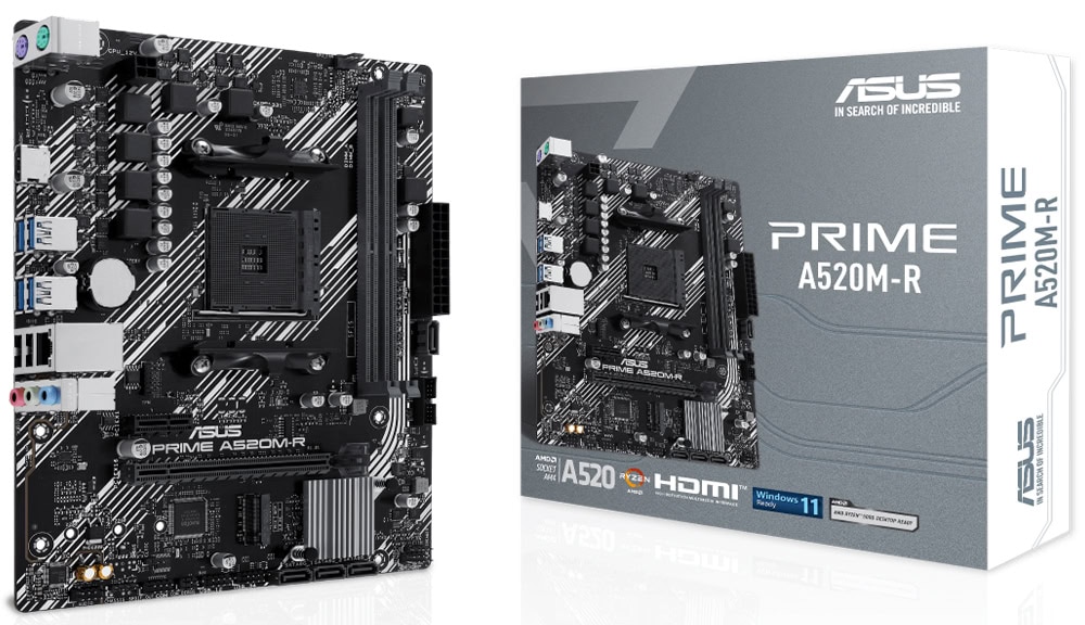 PRIME A520M-R Prime A520M-R anakart, AMD AM4 soketli, DDR4 RAM desteği ve HDMI çıkışıyla yüksek performans sağlar. M.2 yuvası ile hızlı depolama çözümleri sunar, oyun ve ofis kullanımı için ideal.