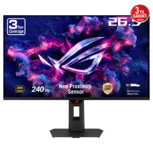 Yüksek çözünürlüklü oyun monitörü, 240Hz yenileme hızı ve 4K HDR desteği ile üstün görsel deneyim sağlar. Neo Proximity Sensör ve OLED Care teknolojisi ile gelişmiş görüntü kalit.