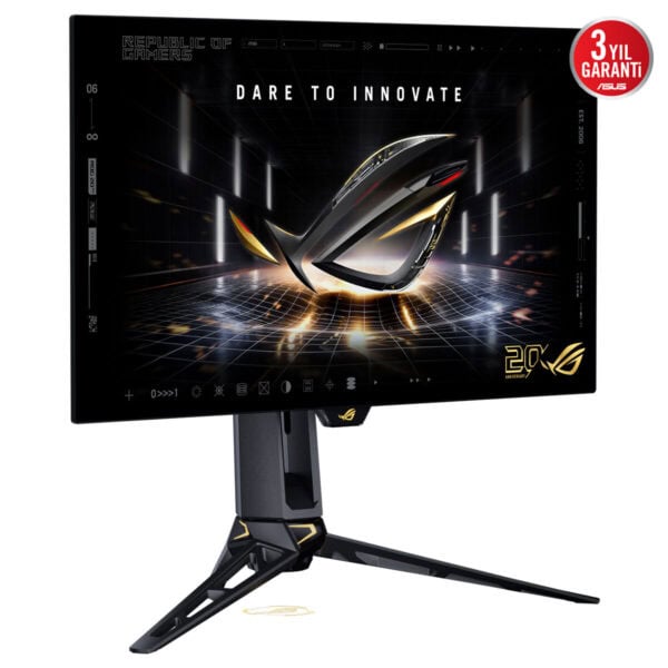 Asus Rog Swift Oled Pg27aqwp G Edition 20 Yil 26 5 Inc 720 Hd 540hz 2k Qhd Dual Mode 0 02ms Adaptive Sync Tandem Woled Pivot Gaming Monitor Fc3