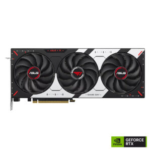 ASUS T1 GeForce RTX 5070 12GB GDDR7 OC Edition ekran kartı, üç fanlı soğutma sistemi ve şık tasarımıyla yüksek performans sağlar.